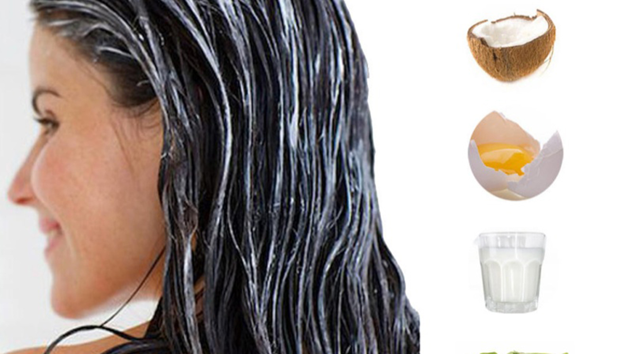 Alisamento de cabelo com ingredientes naturais